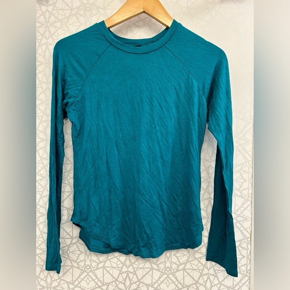 NWT Terez long sleeve Tee girls size XL teal